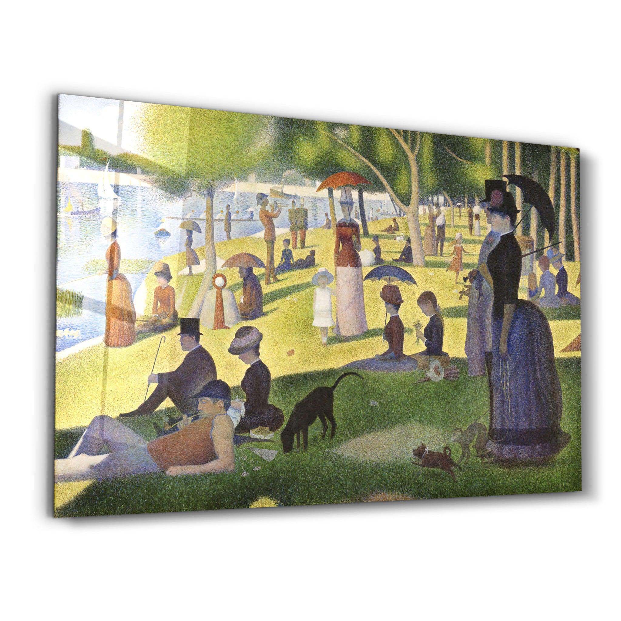Georges Seurat Grande Jatte Adasında Pazar - Yatay Cam Tablo Modelleri Georges Seurat Grande Jatte Adasında Pazar - Yatay Temperli Cam Tablo Modelleri ve Fiyatları | Tablobudur