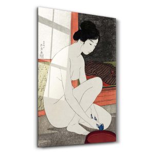 Goyo Hashiguchi Banyo Sonrası Kadın - Dikey Temperli Cam Tablo Modelleri ve Fiyatları | Tablobudur