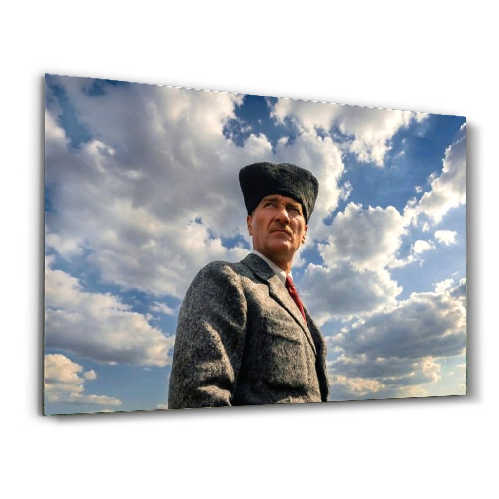 Anadolu Semalarında Mustafa Kemal Atatürk - Yatay Cam Tablo Modelleri Anadolu Semalarında Mustafa Kemal Atatürk - Yatay Temperli Cam Tablo Modelleri ve Fiyatları | Tablobudur